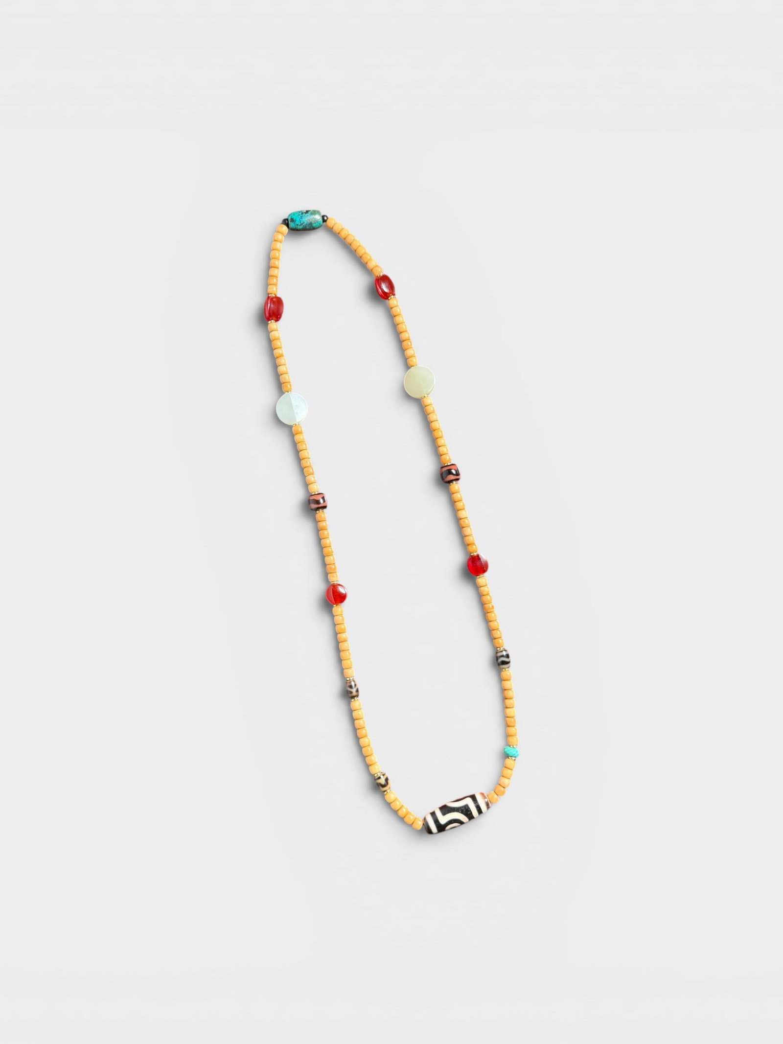 Tibetan Agate Necklace: Tibetan agate necklace, 26"cir Shipping: We offer in-house shipping services for most small items. This means that we will take care of packing and shipping the items directly to you. For larger or sp
