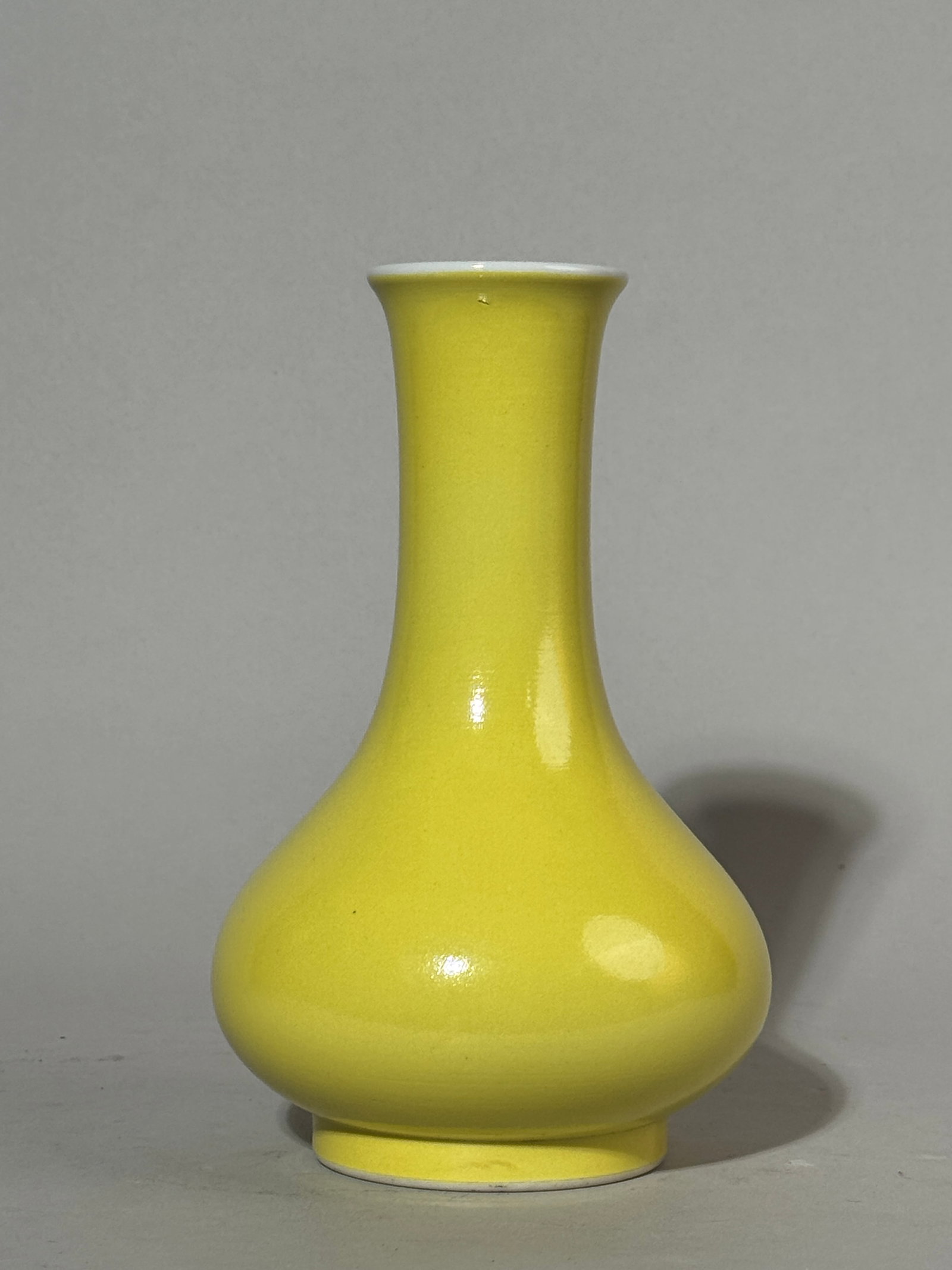 Chinese Lemon Yellow Monochrome Porcelain Vase (1 of 13)