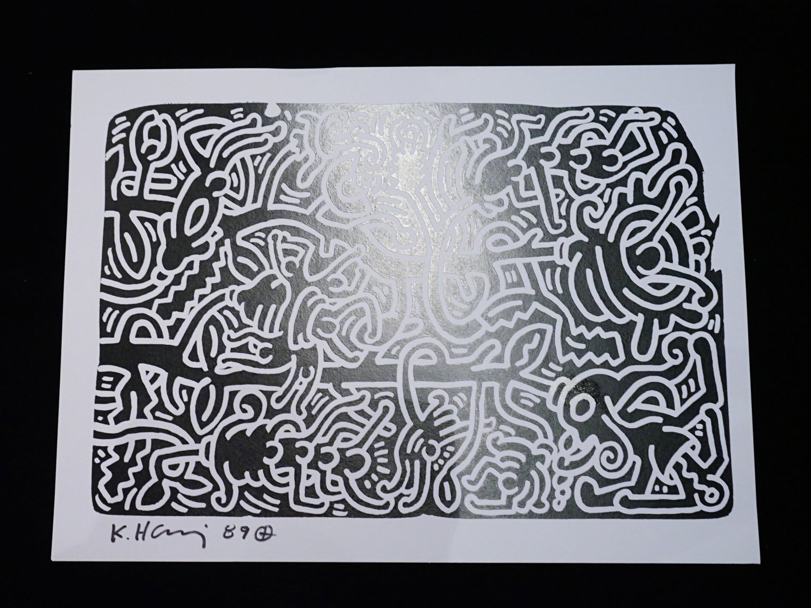 After Keith Haring 'Untitled',Offset Lithograph Print (1 of 5)