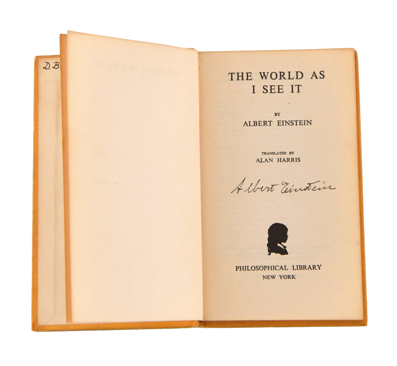 ALBERT EINSTEIN-Signed The World As I See It - 3