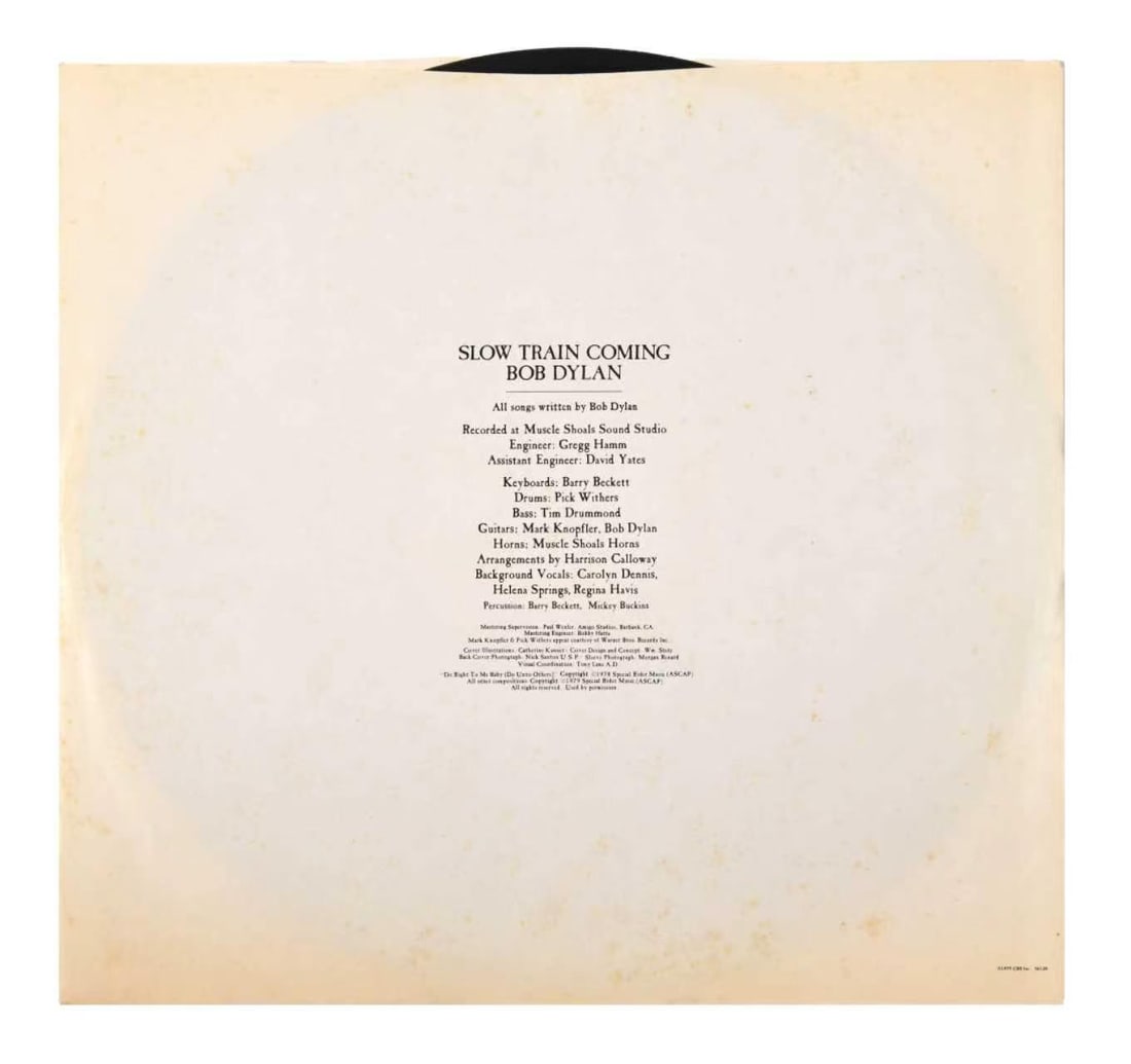 BOB DYLAN-Signed Slow Train Coming LP - 3