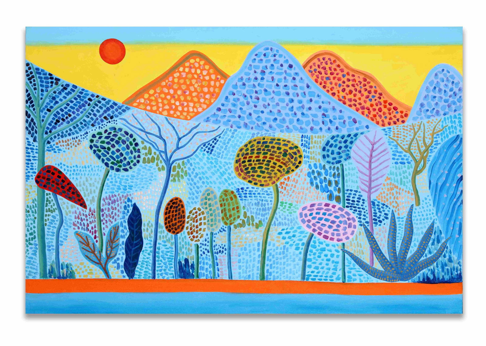 Matthew Wong (1984-2019), Attributed To, Oil on Canvas: MATTHEW WONG (1984-2019), ATTRIBUTED TO, OIL ON CANVAS Dimensions: Image size: 31 3/4 x 47 3/4 in,80.5x121.2 cm. All measured values are approximate. Provenance and Authenticity: This painting is pres