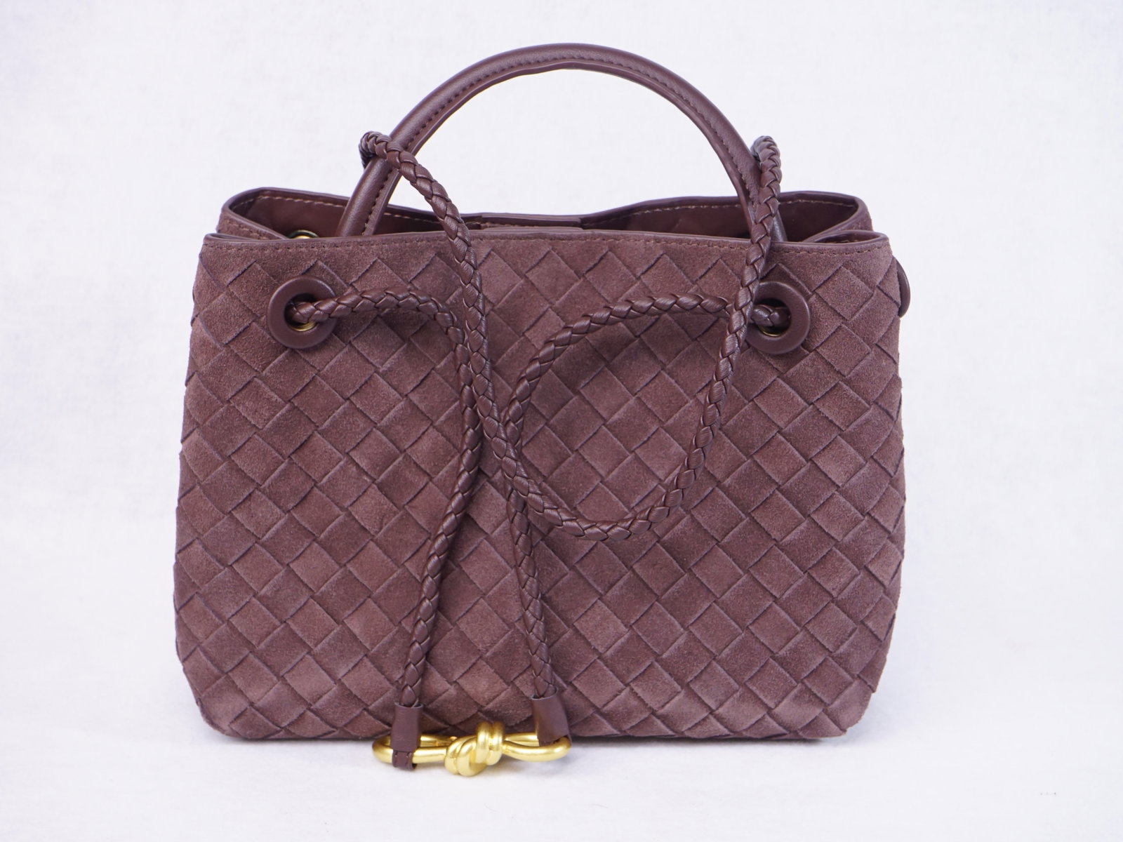 New Unbranded BV Style Brown Woven Leather Shoulder Bag: Approximate size: 11x11.5x4 in Shipping: We offer in-house shipping services for most small items. This means that we will take care of packing and shipping the items directly to you. For larger or sp