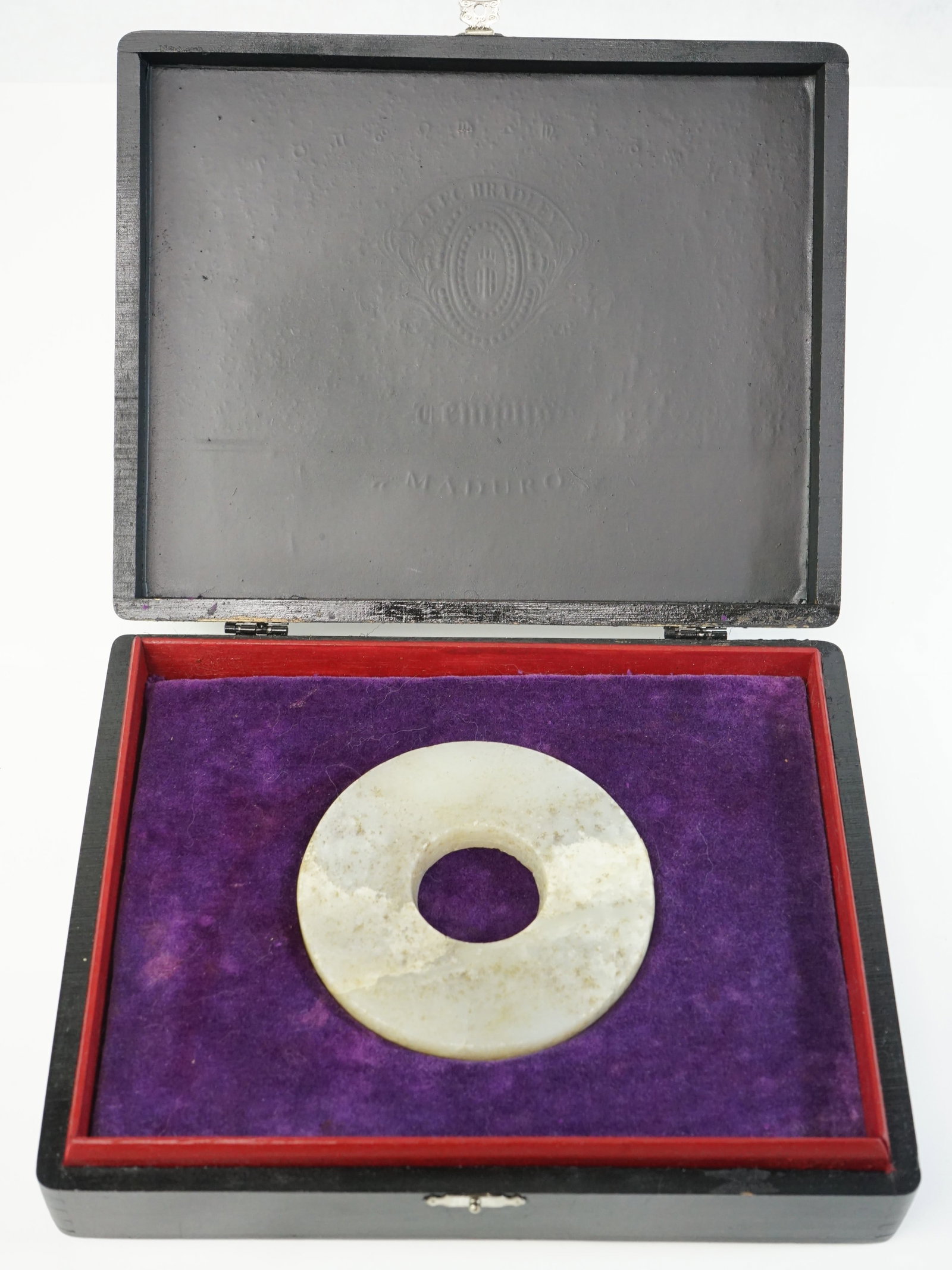 Chinese Neolithic Jade Bi Disc: Approximate size: 4x4x0.25 in Shipping: We offer in-house shipping services for most small items. This means that we will take care of packing and shipping the items directly to you. For larger or spe