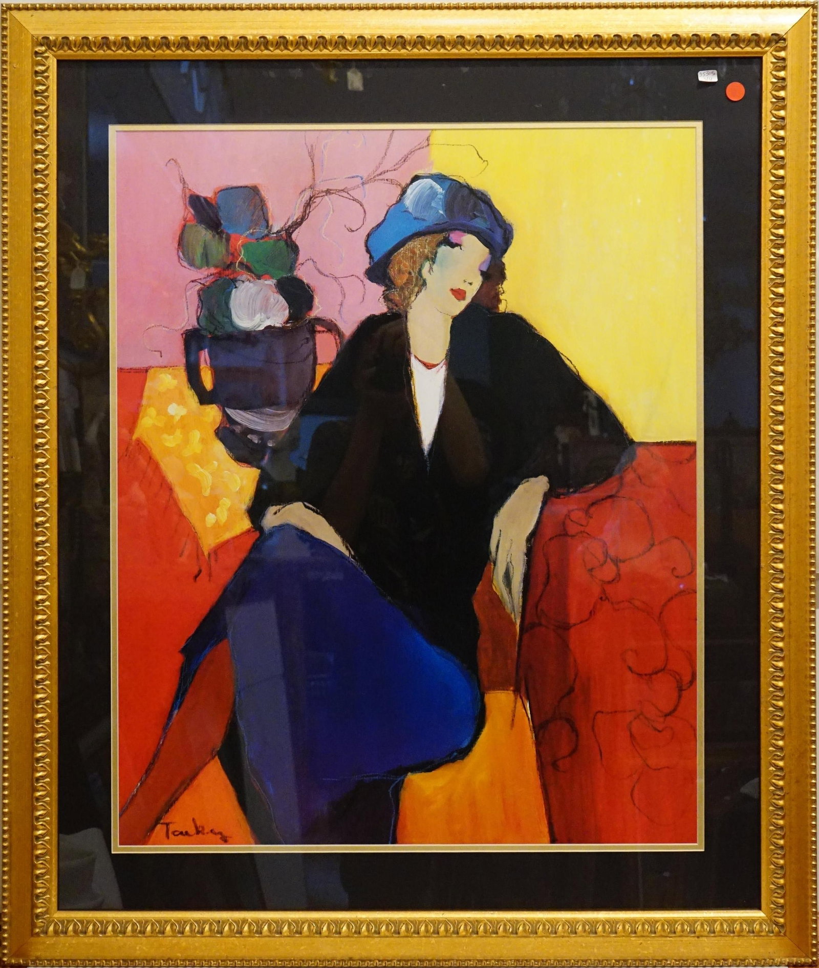 Itzchak Tarkay Givon Print "Suzanne" Framed Serigraph Print Poster (1 of 6)
