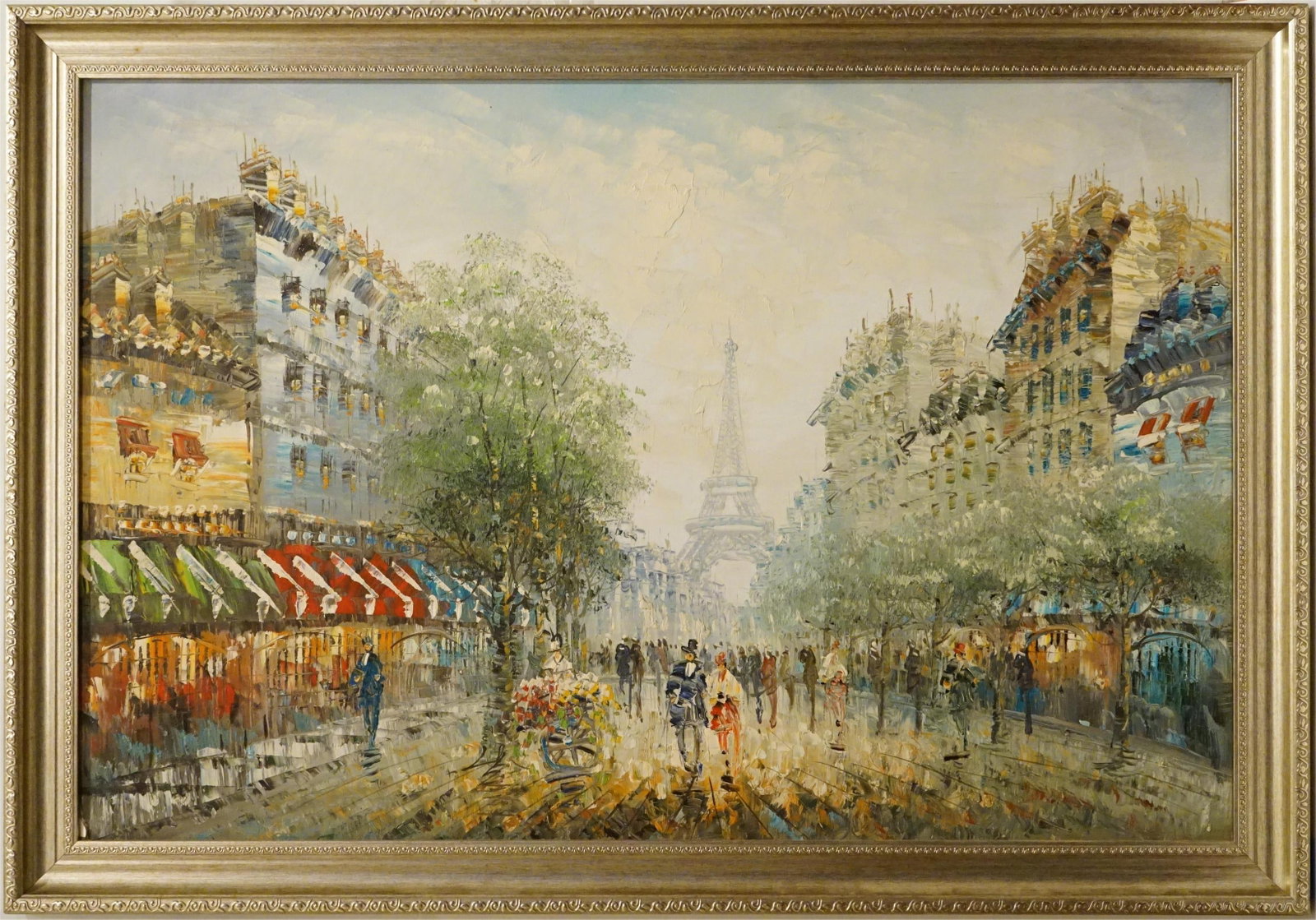 Caroline Burnett (1877-1950) Paris, Oil on Canvas: Approximate size: frame 28x40 in Shipping: We offer in-house shipping services for most small items. This means that we will take care of packing and shipping the items directly to you. For larger or 