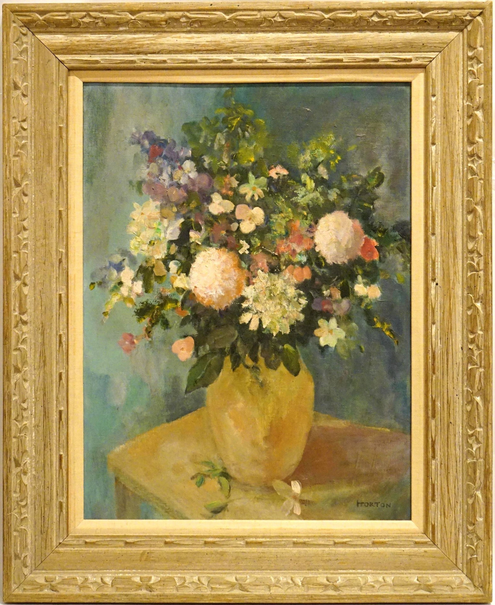 Horton, Floral Still Life, Oil on Canvas (1 of 5)