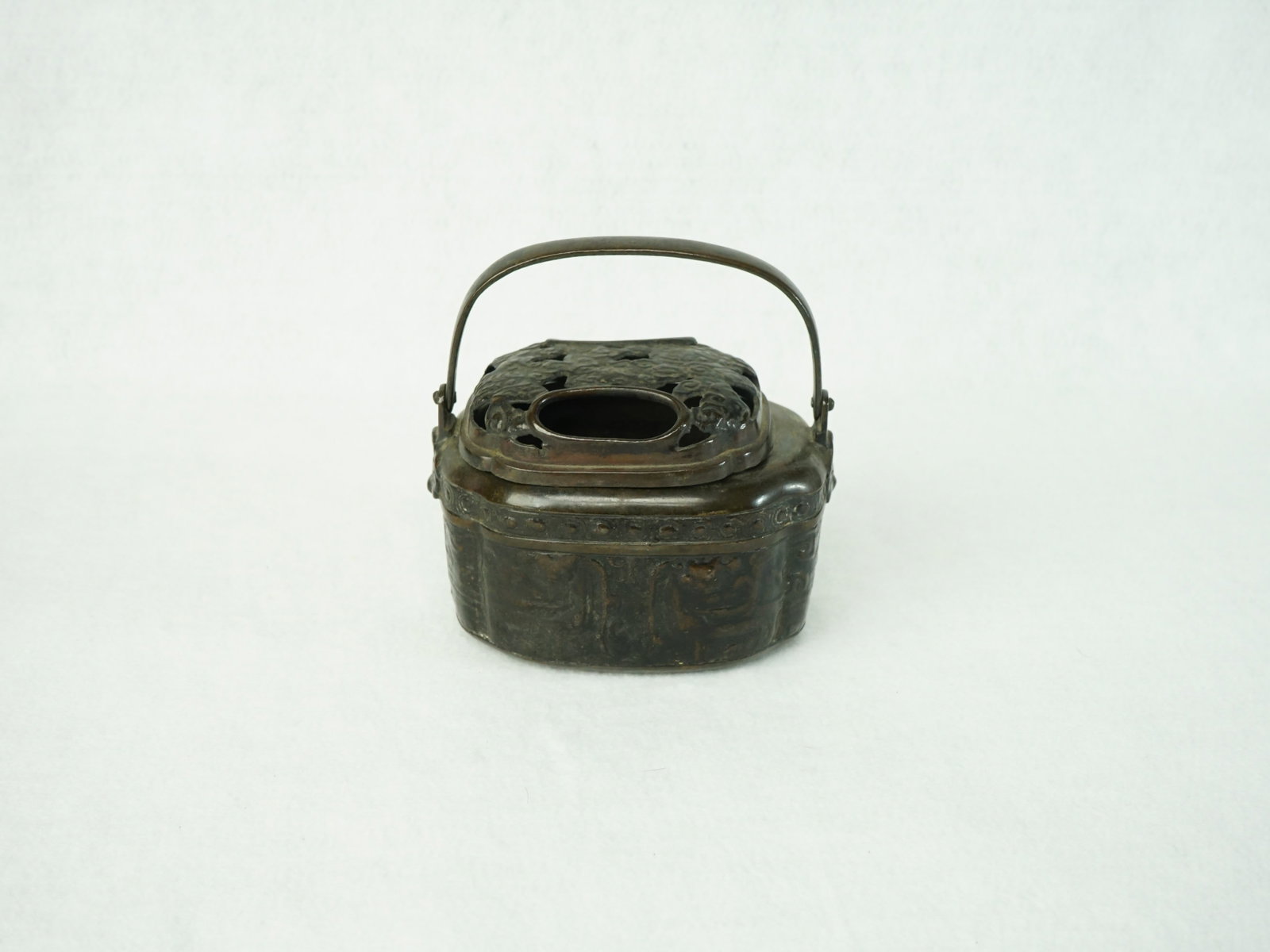 Chinese Bronze Hand Warmer: Approximate size: 5x3.5x3.5 in Shipping: We offer in-house shipping services for most small items. This means that we will take care of packing and shipping the items directly to you. For larger or sp