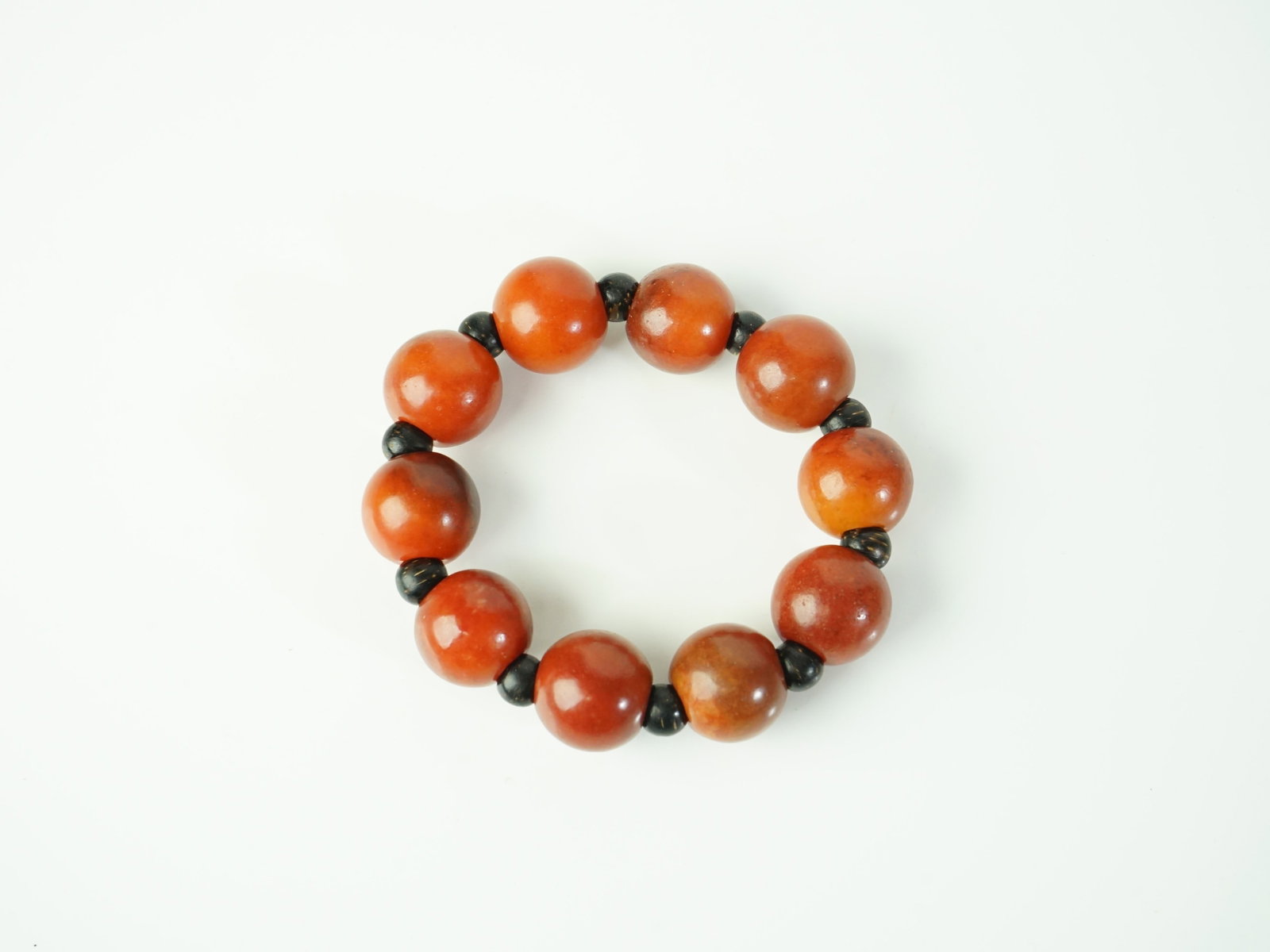 Chinese Agate Bead Bracelet - 2
