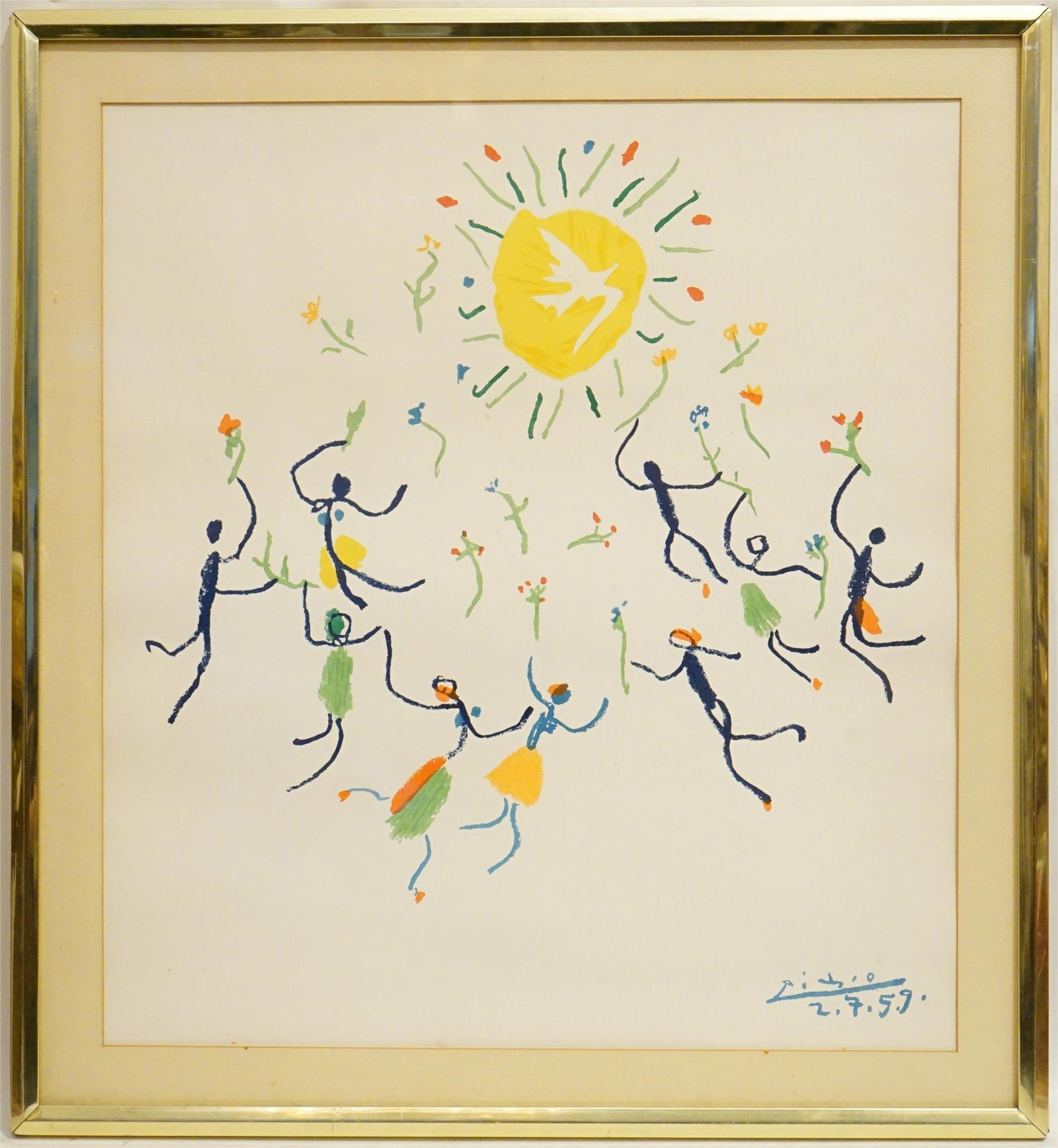 Pablo Picasso (1881-1973) Lithograph in Colors: Approximate size:23x25 in Shipping: We offer in-house shipping services for most small items. This means that we will take care of packing and shipping the items directly to you. For larger or special
