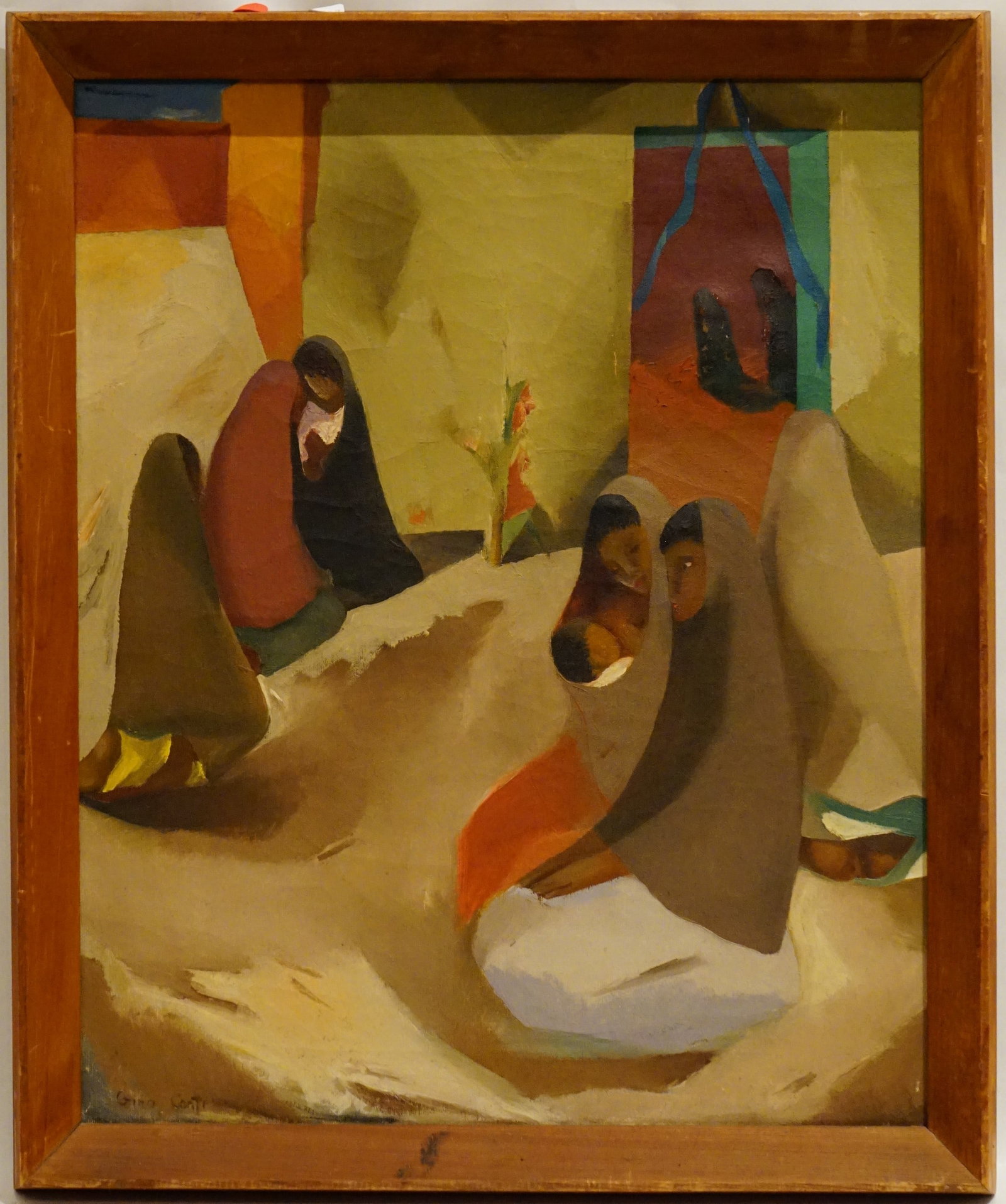 Gino Emilio Cesara Conti Seated Figures, C.1950's: Approximate size: 20x25 in Shipping: We offer in-house shipping services for most small items. This means that we will take care of packing and shipping the items directly to you. For larger or specia