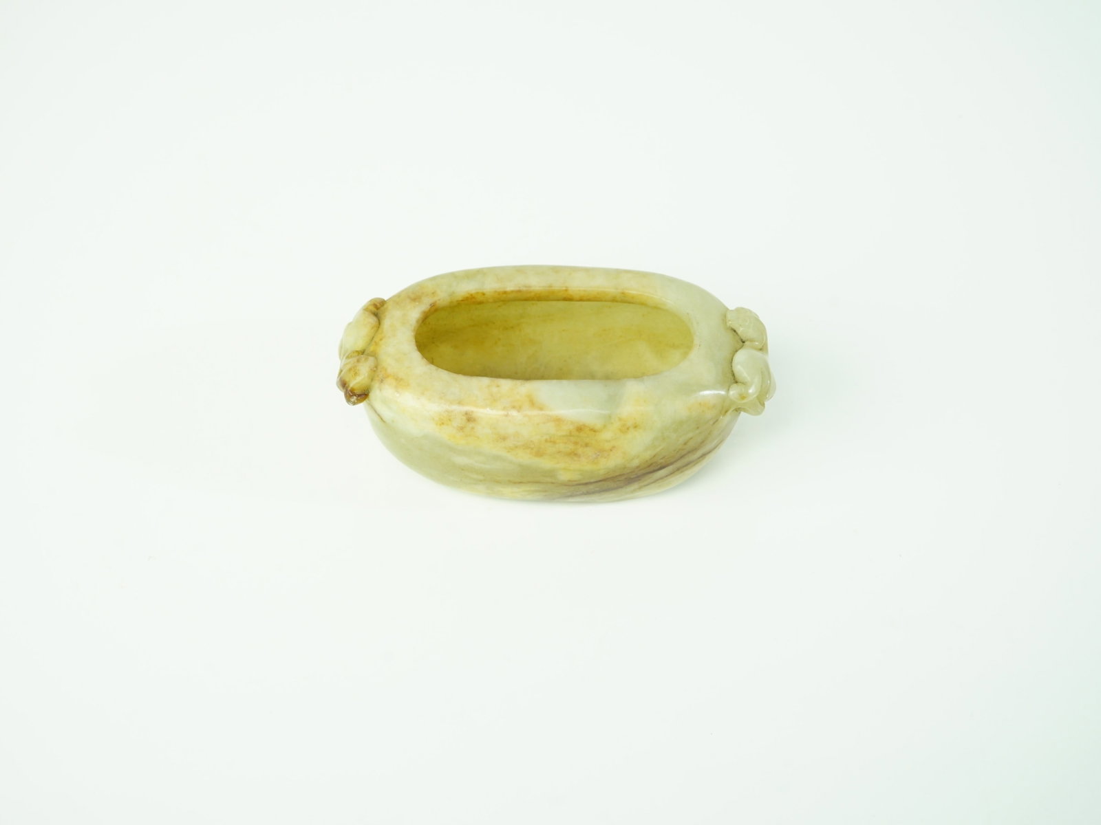 Chinese Carved Jade Brush Washer: Approximate size: 4.25x2.25x1.25 in Shipping: We offer in-house shipping services for most small items. This means that we will take care of packing and shipping the items directly to you. For larger 