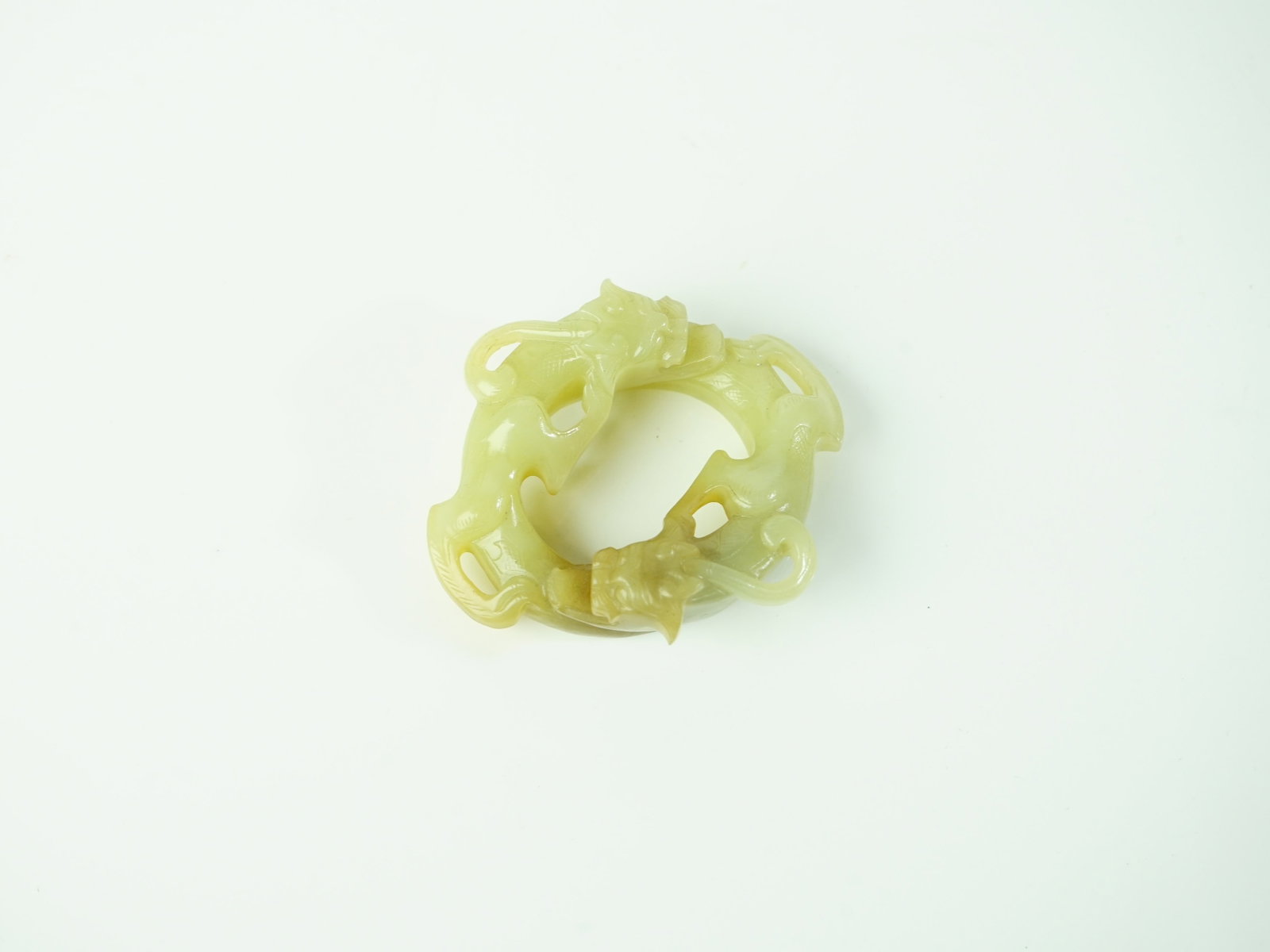 Chinese Carved Yellow Jade 'Dragon' Pendant: Approximate size: 2.5x2x0.75 in Shipping: We offer in-house shipping services for most small items. This means that we will take care of packing and shipping the items directly to you. For larger or s