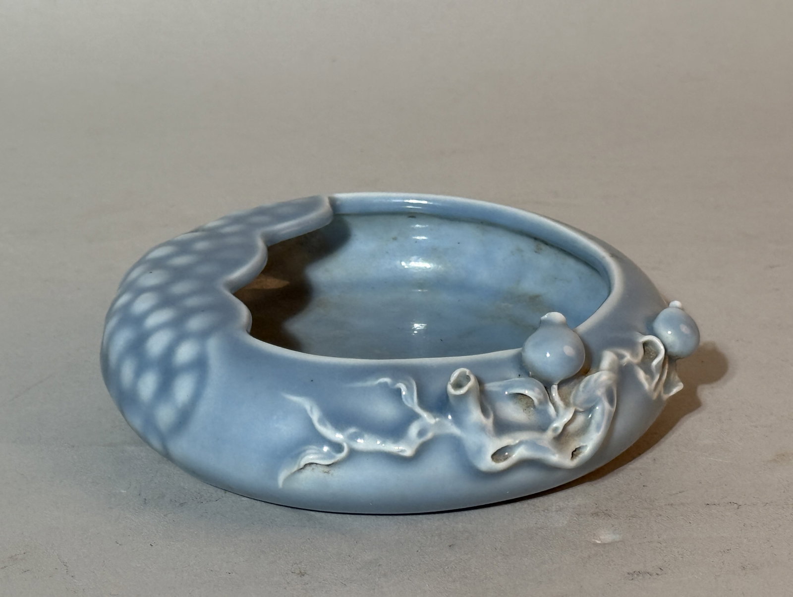A Chinese Clair-De-Lune Glazed Brush Washer: 4.75"dia Shipping: We offer in-house shipping services for most small items. This means that we will take care of packing and shipping the items directly to you. For larger or specialized items, we re