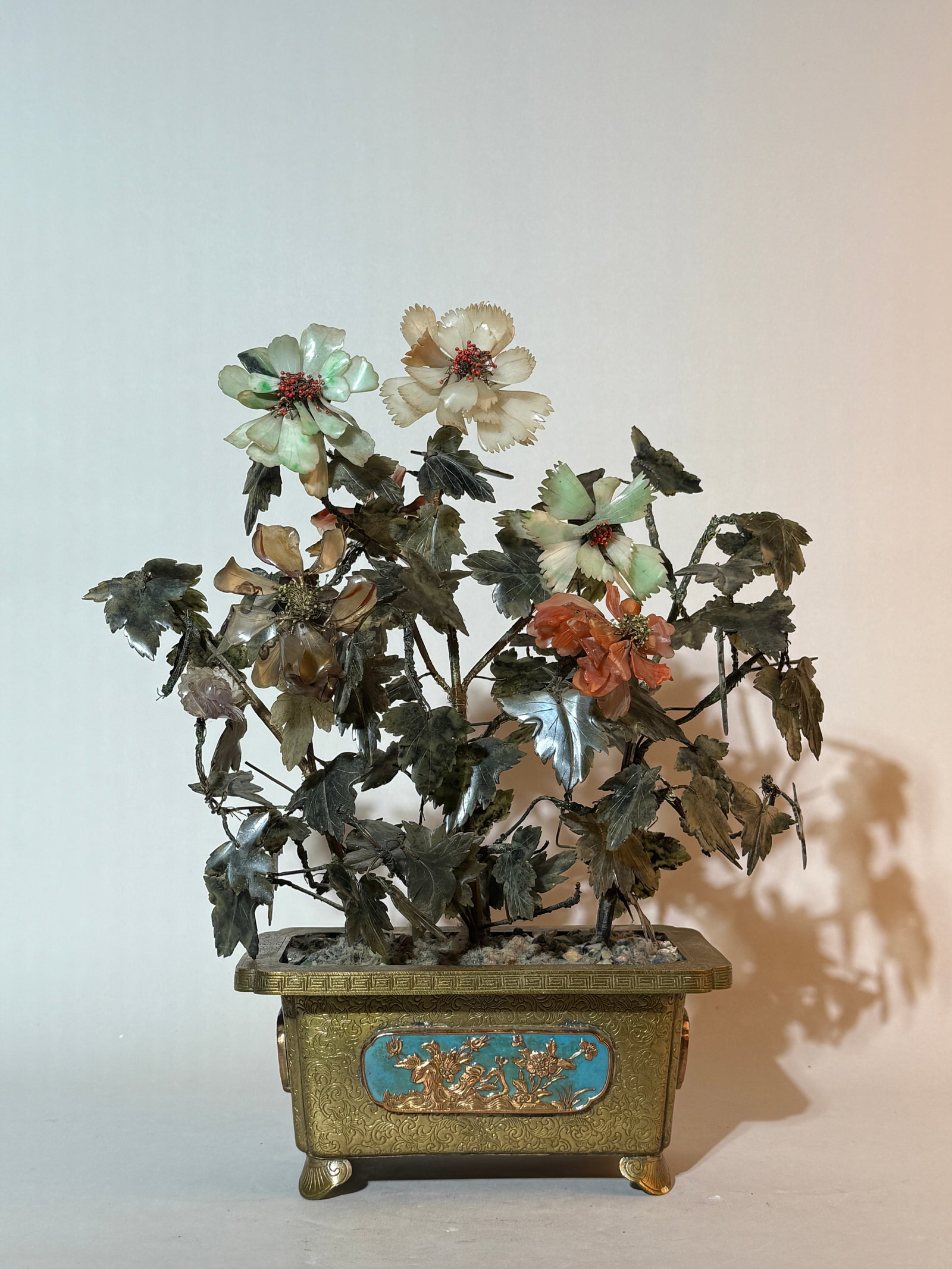 Chinese Jade Bonzai Tree Planter,19th Century: 19th cen, 15"ht Shipping: We offer in-house shipping services for most small items. This means that we will take care of packing and shipping the items directly to you. For larger or specialized items