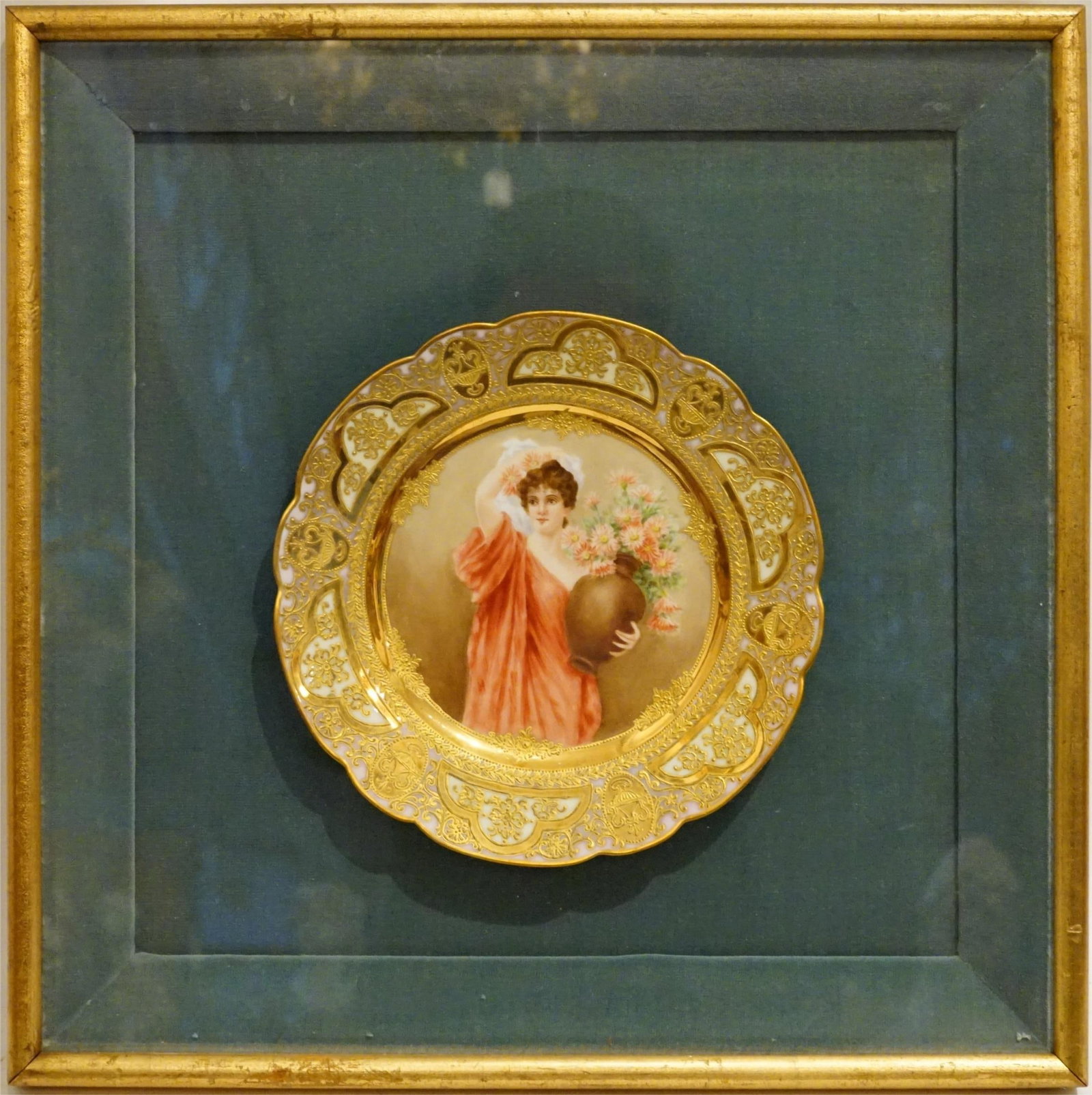 Two Royal Vienna Porcelain Plates in Shadow Boxes,19th Century: Approximate size: box 18.25x18.25 in,plate dia 9.25 in Shipping: We offer in-house shipping services for most small items. This means that we will take care of packing and shipping the items directly