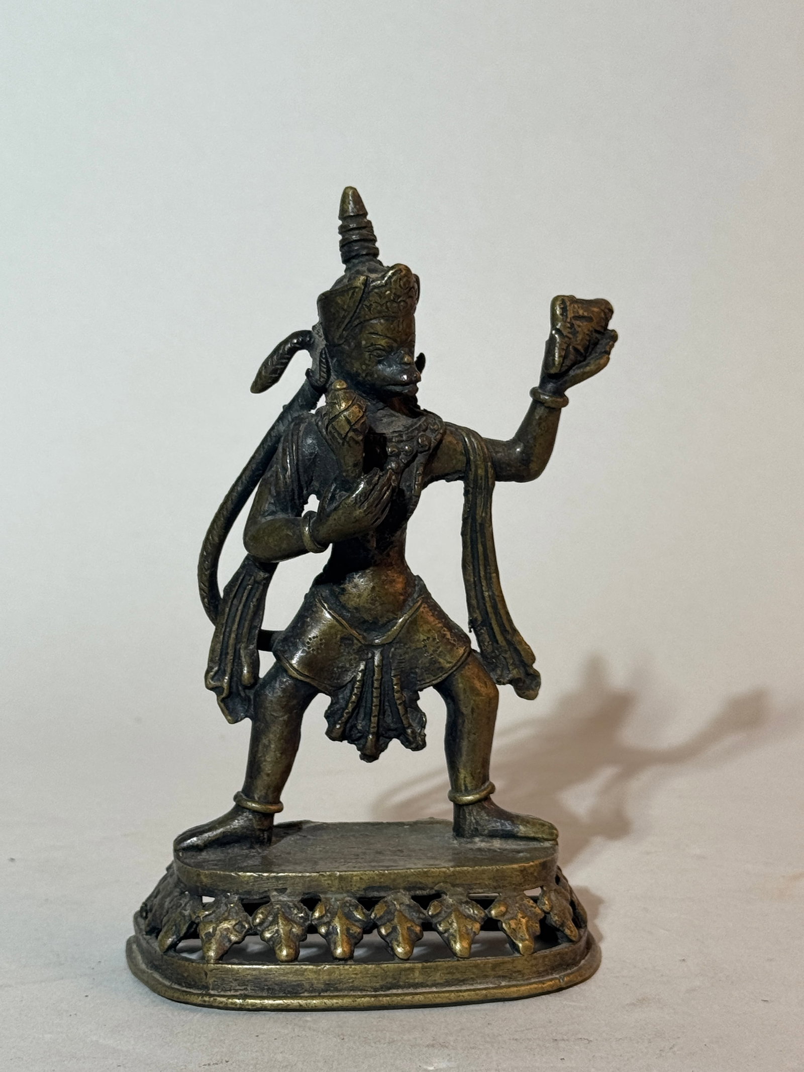 Antique Nepalese Bronze Diety: 19th cen or earlier, 6"ht Shipping: We offer in-house shipping services for most small items. This means that we will take care of packing and shipping the items directly to you. For larger or special