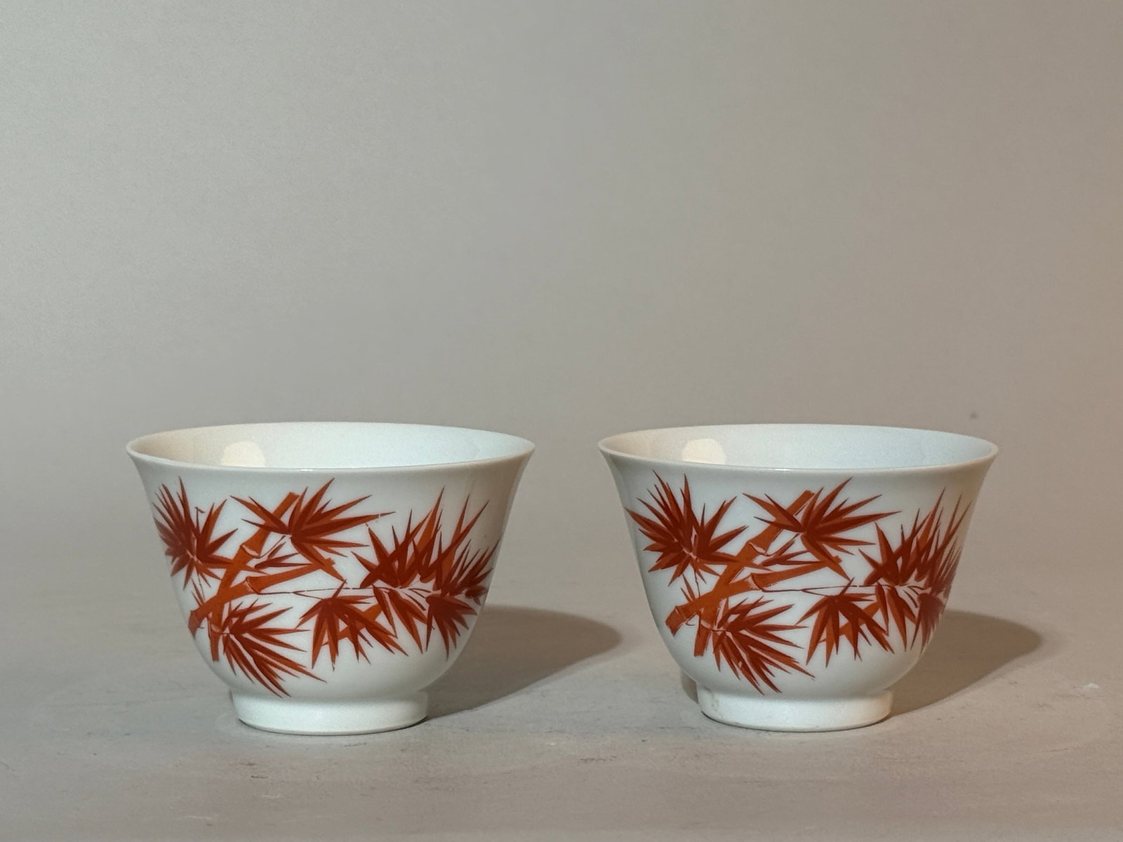 Pair of Japanese Studio Porcelain Cups By Seifu (1 of 4)