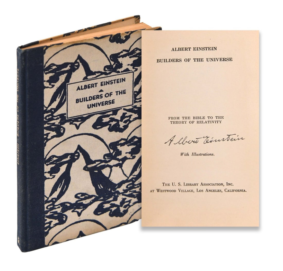 Albert Einstein (1879-1955), Signed Builders of the Universe (1 of 3)