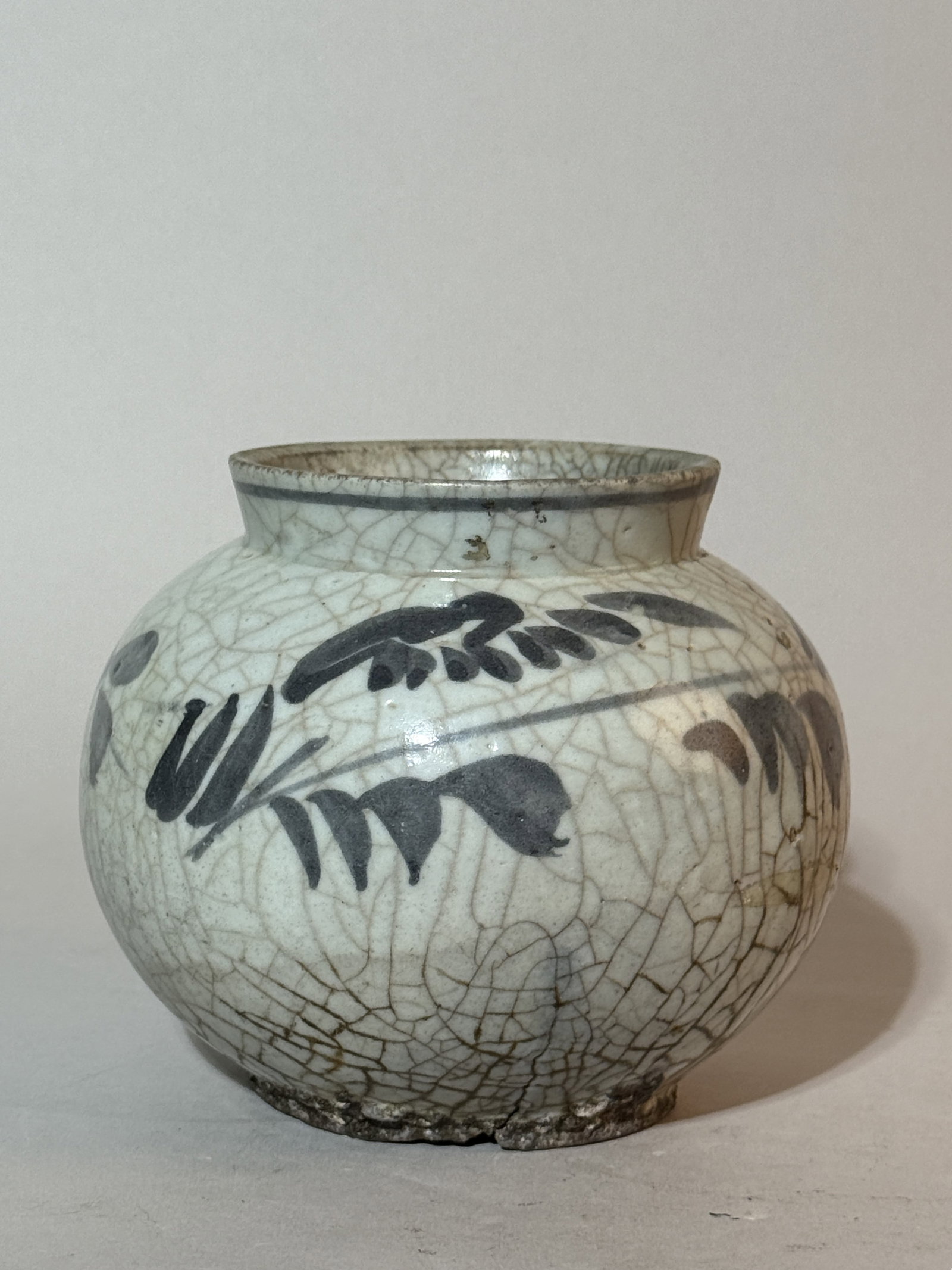 A Korean Crackle Glazed Porcelain Vase (1 of 9)