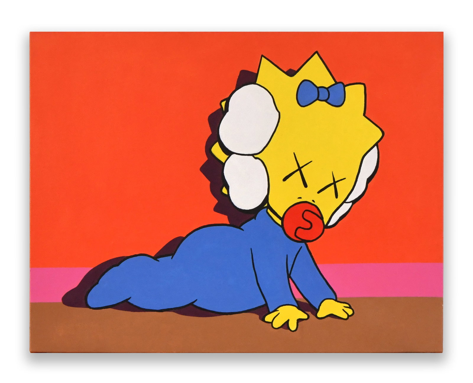 Kaws (1974- ), Attributed To, Acrylic on Canvas: KAWS (1974- ), ATTRIBUTED TO, ACRYLIC ON CANVAS Dimensions: Image size: 41x53 cm. All measured values are approximate. Provenance and Authenticity: This painting is presented in the manner and style