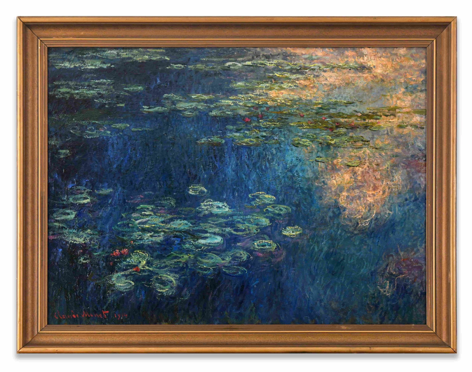 Claude Monet (1840-1926), Attributed To, Oil on Canvas: CLAUDE MONET (1840-1926), ATTRIBUTED TO, OIL ON CANVAS Dimensions: Image size: 28 1/2 x 39 1/4 in,72.5x99.8 cm. All measured values are approximate. Outer frame size: 34 x 44 3/4 in,86.3x113.7 cm. All