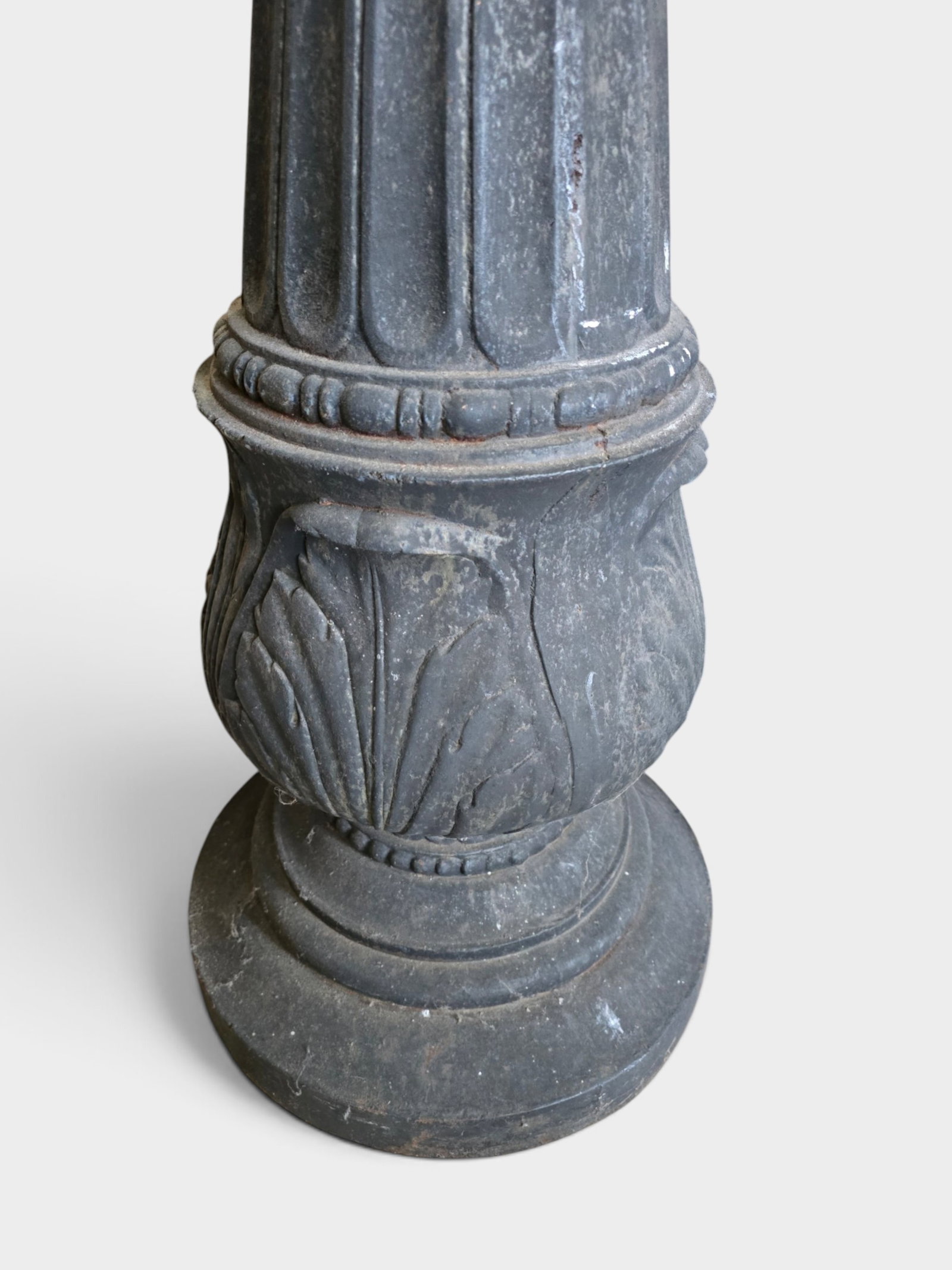Pair of Neoclassical Cast Iron Pedestals - 3