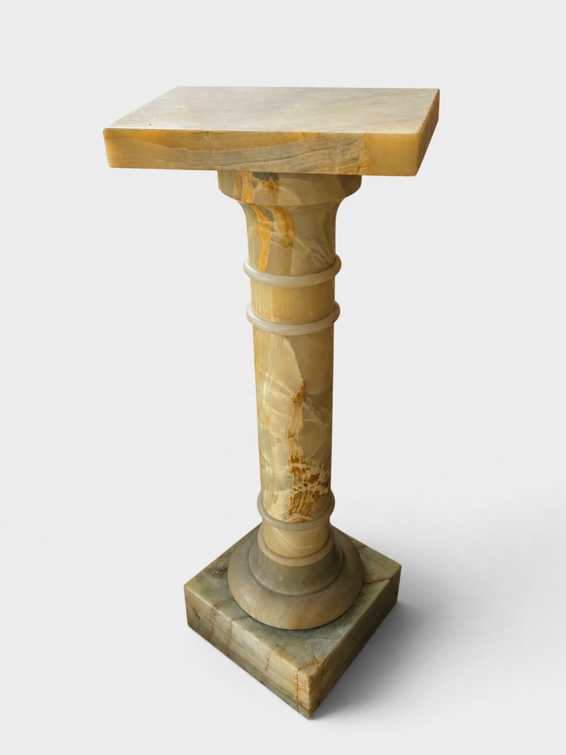 A Marble Pedestal: Approximate size: 13x41 in Shipping: We offer in-house shipping services for most small items. This means that we will take care of packing and shipping the items directly to you. For larger or specia