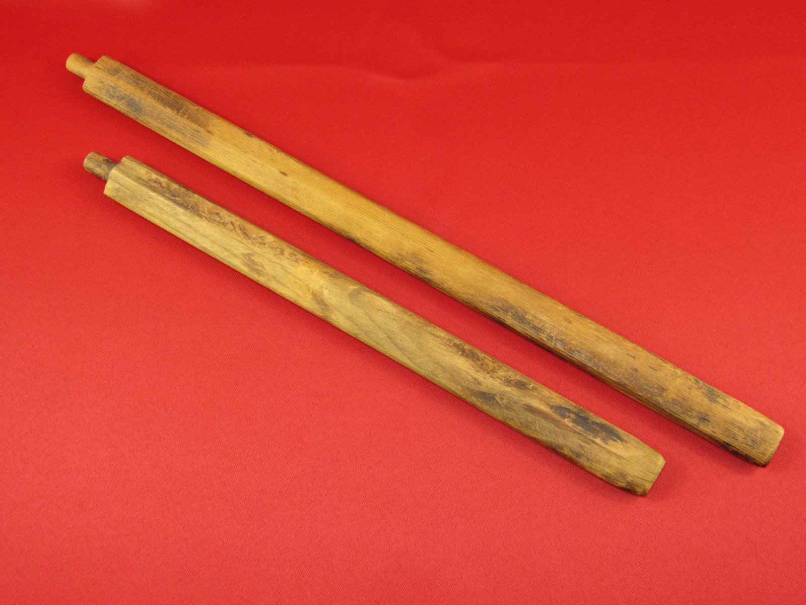 Two Native American Plains Indian Peace Pipe Stems (1 of 5)