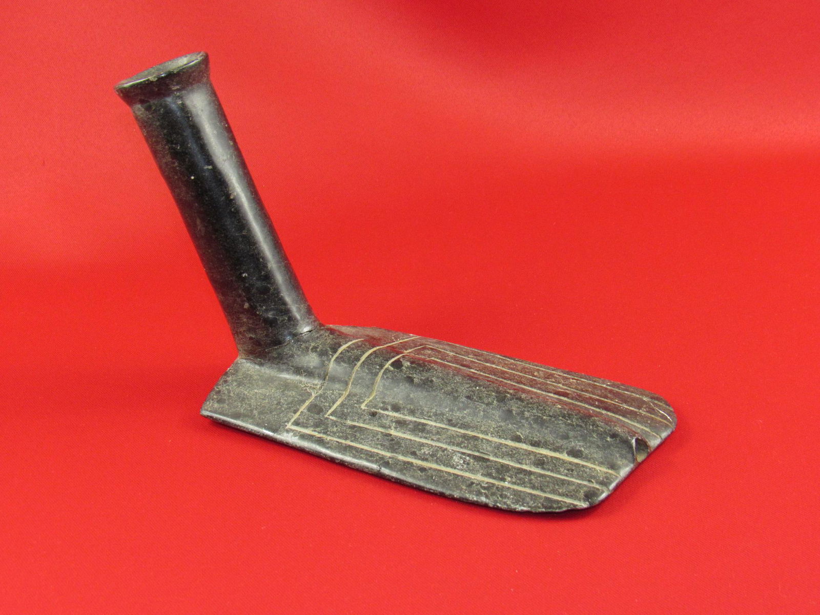 Very Large Engraved Steatite Indian Pipe (1 of 10)