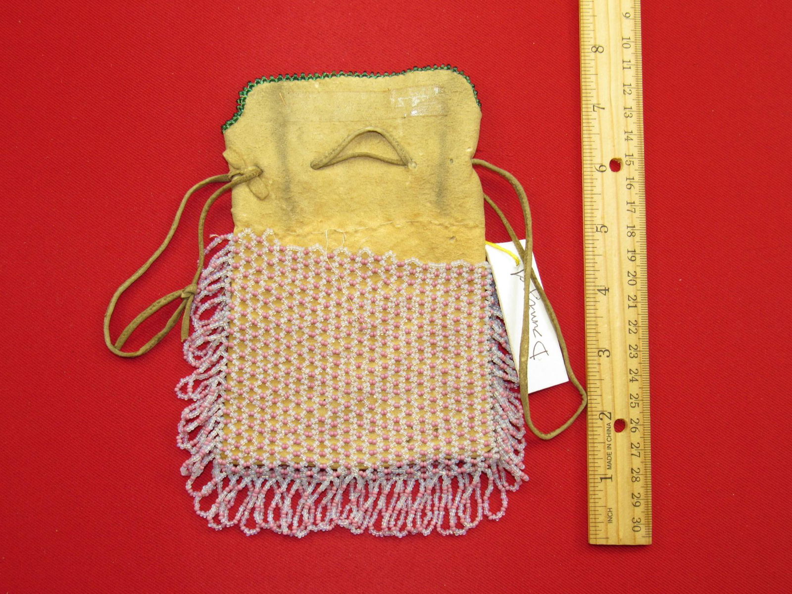 Vintage Cheyenne Indian Beaded Possibles Bag (1 of 3)