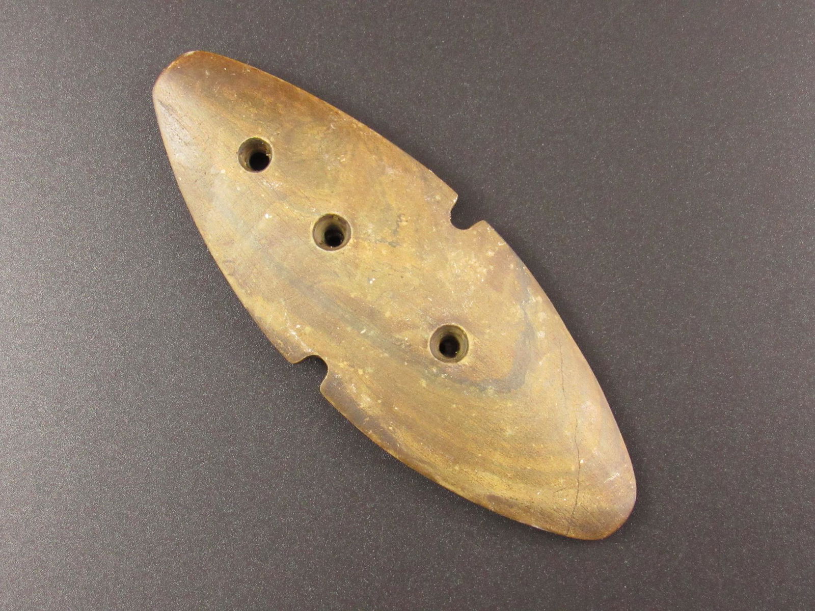 Beautiful Native American Indian Slate Gorget Stone (1 of 4)