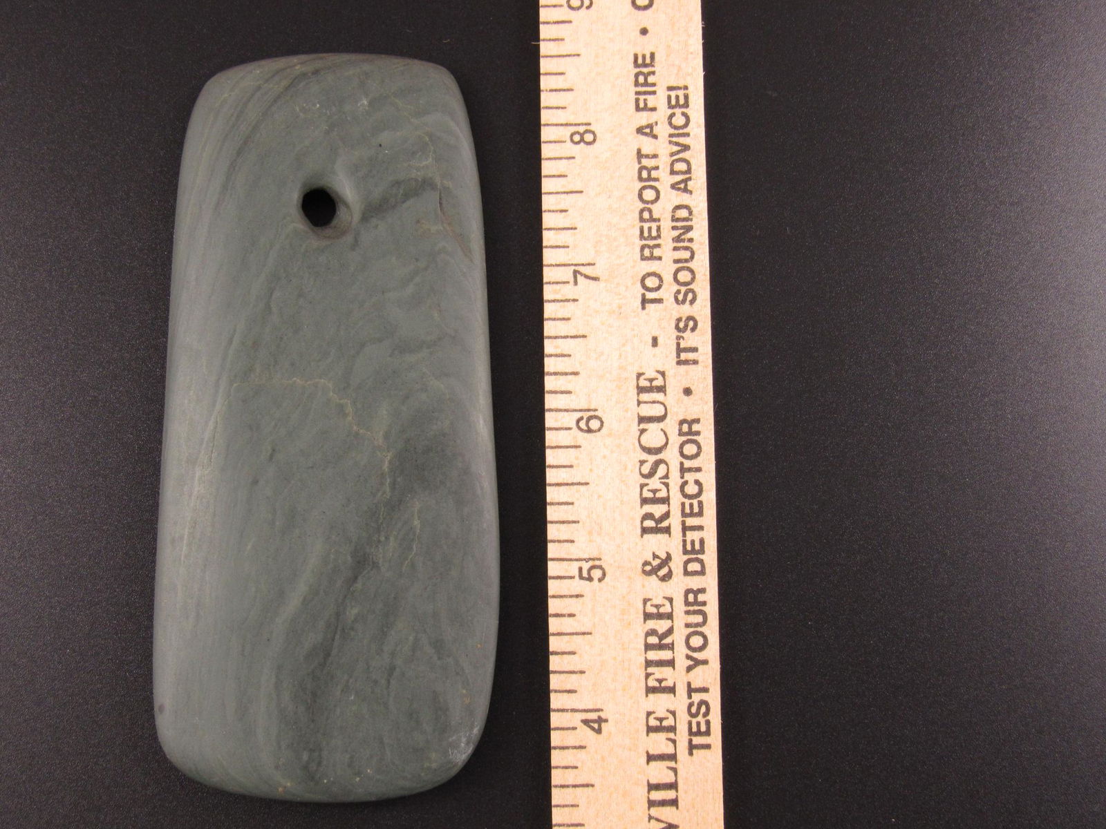 Beautiful Banded Slate Indian Gorget (1 of 4)