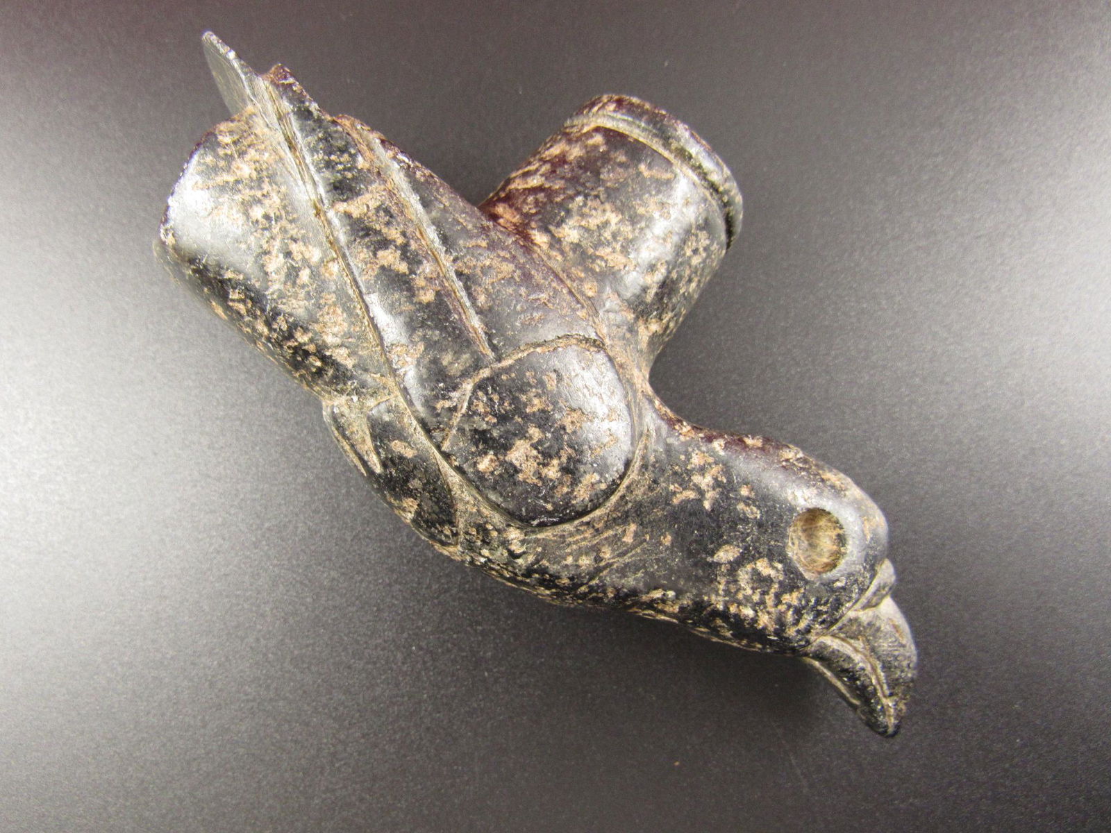 Beautiful Native American Indian Bird Effigy Stone Pipe (1 of 11)