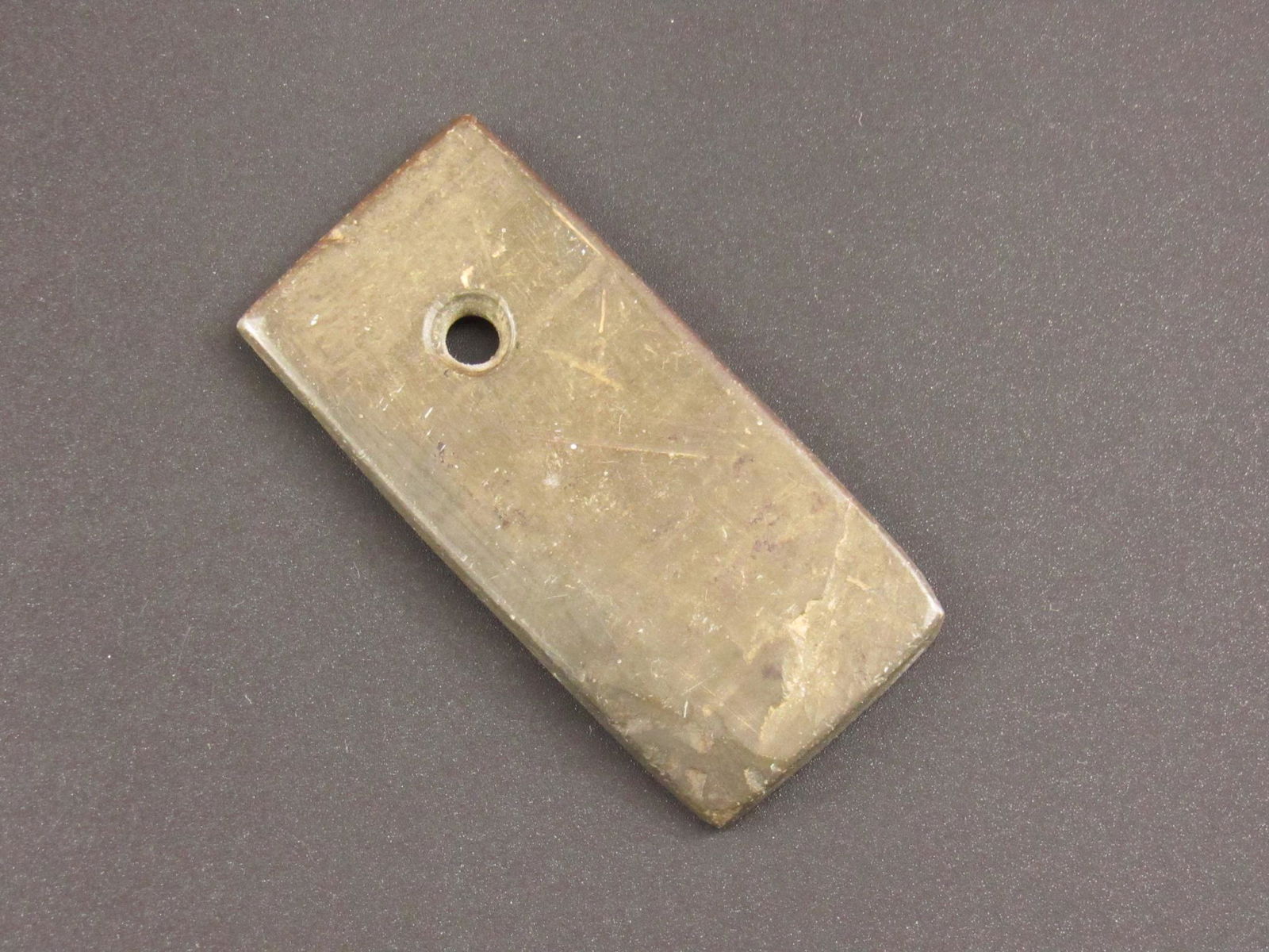 Drilled Native American Indian Slate Gorget (1 of 6)