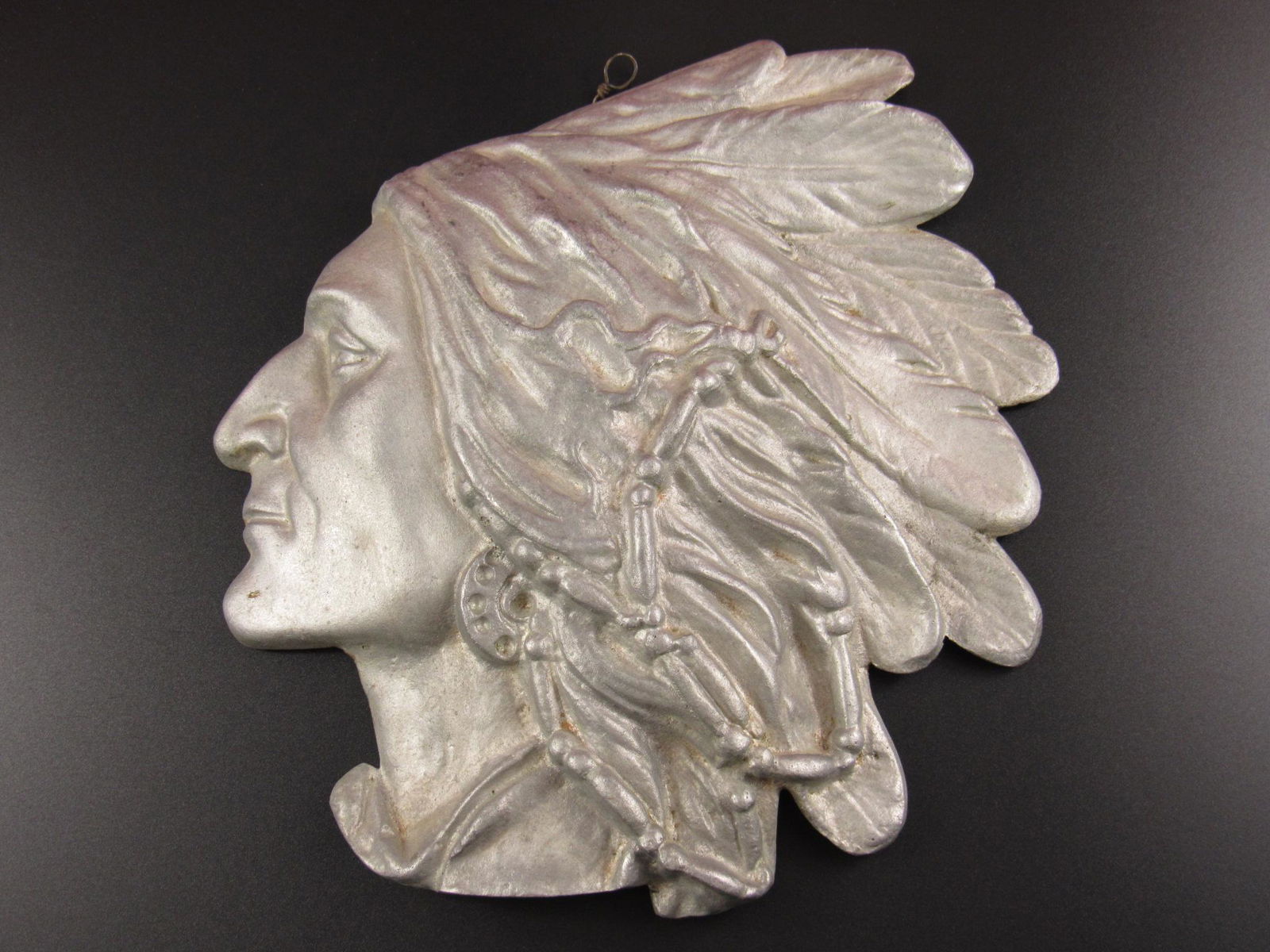 Large Native American Indian Chief Metal Wall Decoration (1 of 5)