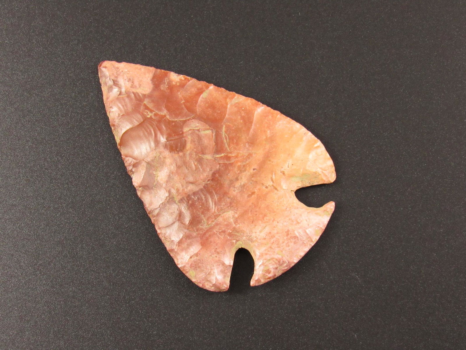 Very Colorful Corner Notch Hopewell Indian Arrowhead (1 of 4)