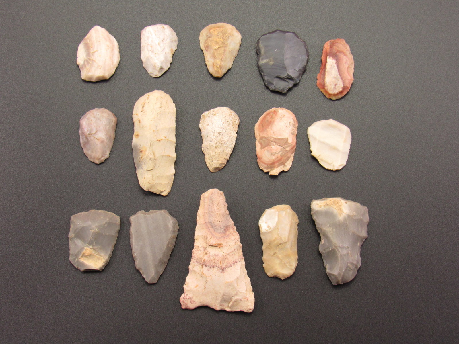 Prehistoric Native American Flint Tools from Indiana (1 of 3)