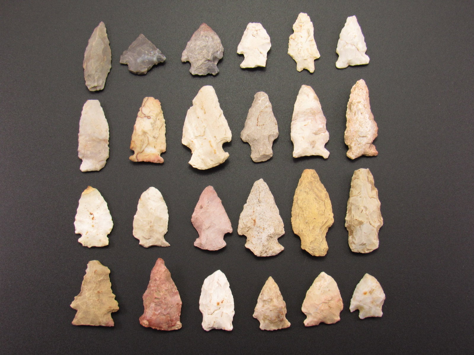 Group of Prehistoric Arrowheads From Indiana (1 of 3)