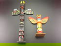 Pair of Native American Totem Decorative Items