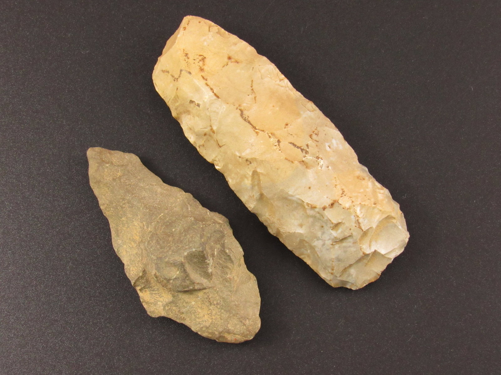 Nice Prehistoric Indian Arrowhead and Flint Celt from West Virginia (1 of 4)