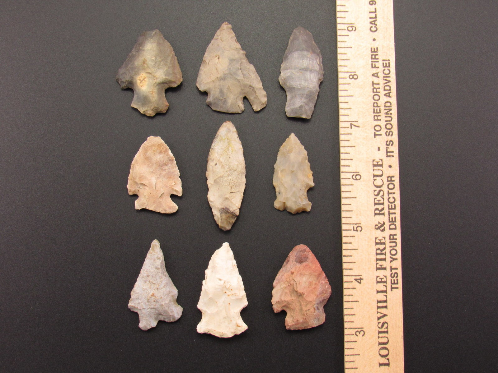 Nice Lot of Prehistoric Native American Flint Arrowheads from Indiana (1 of 2)