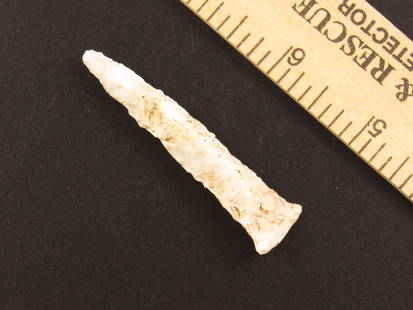 Beautiful Native American Flint Drill: Attractive Indian flint drill tool from an old estate in Indianapolis, Indiana.