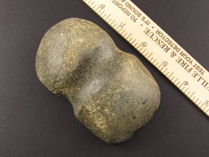 Beautiful Native American Indian Grooved Stone Axe: Very Nice Indian grooved stone axe head from an old estate in Indianapolis, Indiana.
