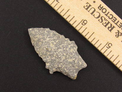 Beautiful Bifurcated Native American Indian Arrowhead: Very attractive bifurcated Indian arrowhead from an old estate in Richmond, Virginia.