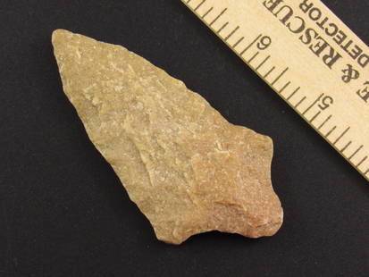 Nice Stemmed Native American Indian Arrowhead: Very Nice stemmed Indian arrowhead from an old estate in Richmond, Virginia.