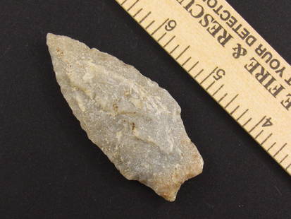 Beautiful Stemmed Native American Indian Arrowhead: Nice Indian stemmed arrowhead from an old estate in Richmond, Virginia.