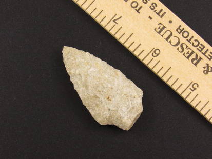 Native American Indian Stone Arrowhead: Native American stone arrowhead from an old estate in Richmond, Virginia.