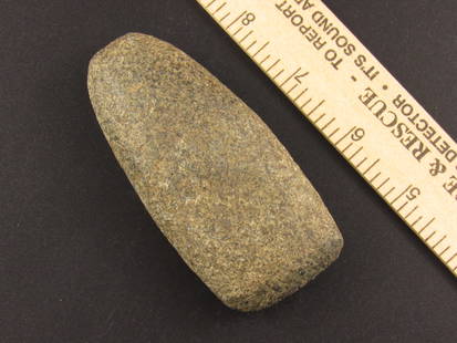 Beautiful Native American Indian Stone Celt: Beautiful Indian stone celt from an old estate in Richmond, Virginia.
