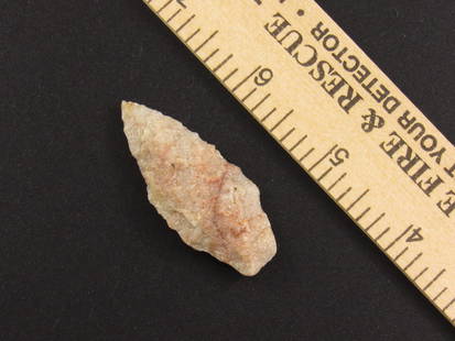 Nice Native American Stone Stemmed Arrowhead: Nice Native American stone stemmed arrowhead from an old estate in Richmond, Virginia.